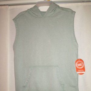 WONDER NATION boys green muscle hoodie size L(10-12) husky k-288